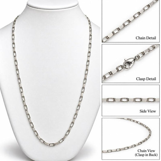 21” Large Box Stainless Steel Non Tarnishing Sweatproof and Waterproof Chain