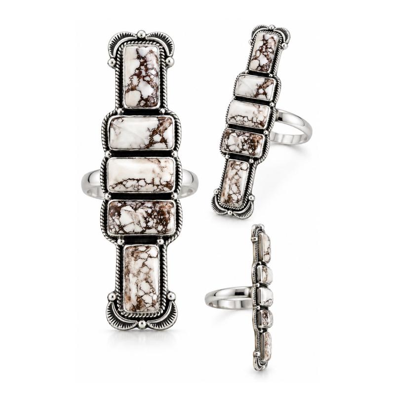 Adjustable Wild Horse .925 Sterling Silver Crawler Ring