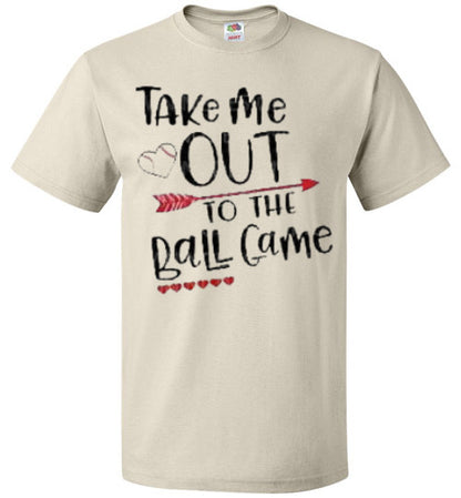 Take Me Out To The Ballgame Baseball Softball Tee Shirt Top T-Shirt