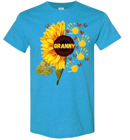 Granny Sunflower Graphic Tee Shirt Top