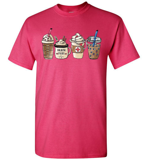 Dog Mom Fall Coffee Latte Frappe Graphic Tee Shirt Top