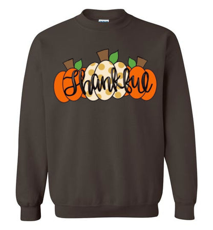 Thankful Pumpkins Sweatshirt Fall Top