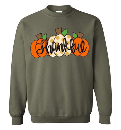 Thankful Pumpkins Sweatshirt Fall Top