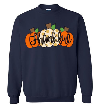 Thankful Pumpkins Sweatshirt Fall Top
