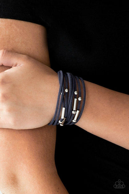 Back To BACKPACKER - Blue Bracelet Paparazzi Jewelry Accessories 3269
