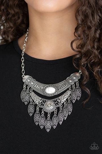 Island Queen - White Necklace