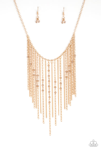 First Class Fringe - Gold Necklace 2561