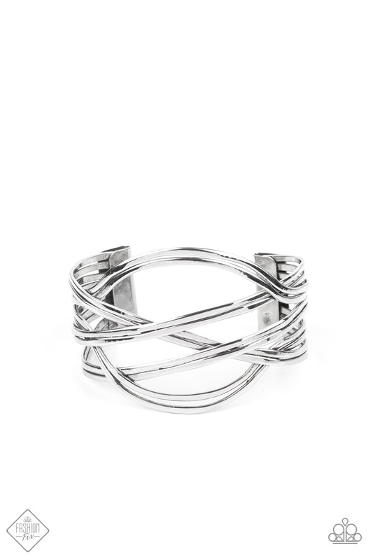 Hautely Hammered - Silver Bracelet Fashion Dix June 2021 4097