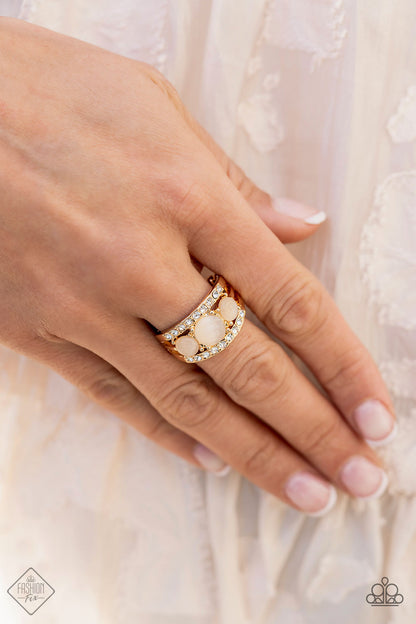 Majestically Mythic - Gold Ring Fashion Fix Fiercely 5th Avenue June 2021 4091