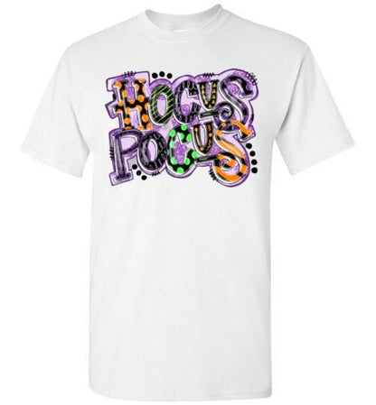 Hocus Pocus Halloween Fall Tee Shirt Top T-Shirt Regular & Plus Size Costume