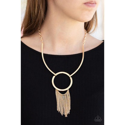 Pharaoh Paradise - Gold Necklace Earrings