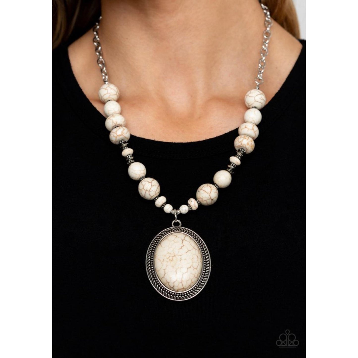 Home Sweet HOMESTEAD - White Necklace