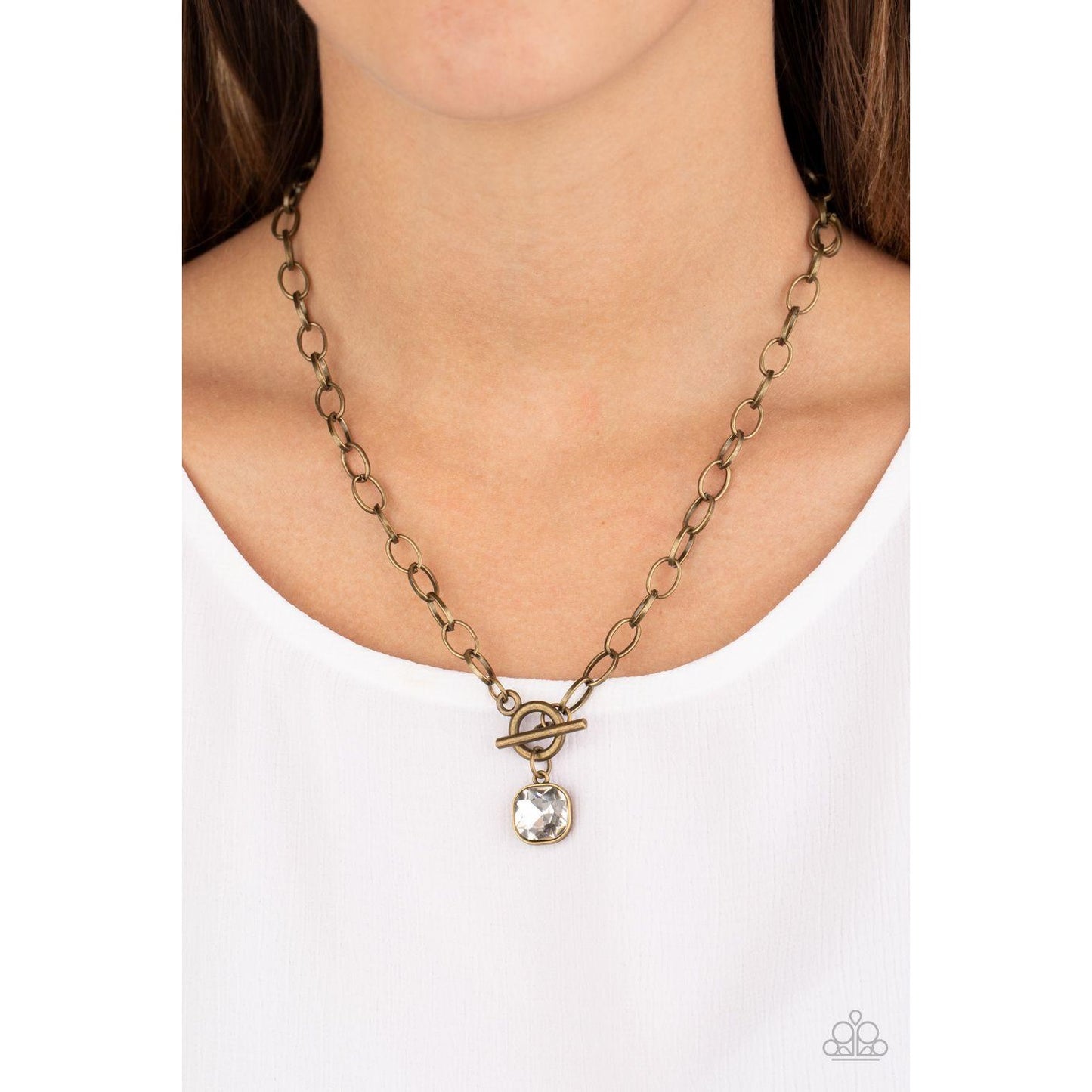 Dynamite Dazzle - Brass Necklace 761