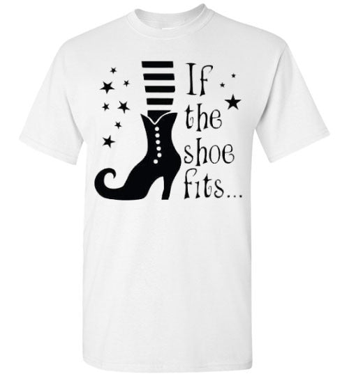 If The Witch Shoe Fits Halloween Fall Tee Shirt Top T-Shirt