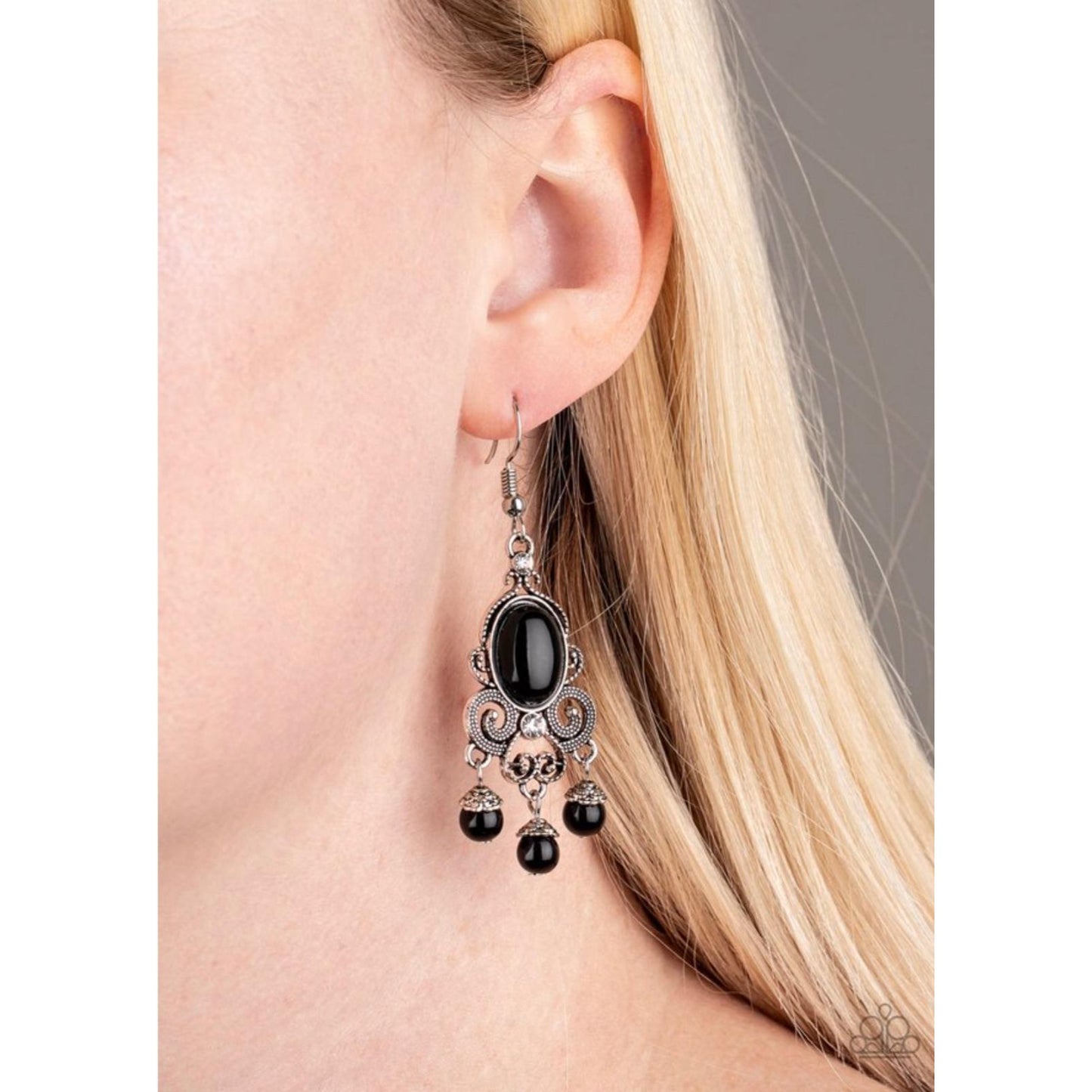 I Better Get GLOWING - Black Earrings 773
